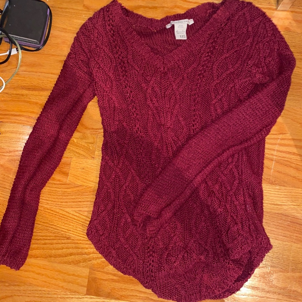 American Rag burgundy XS sweater